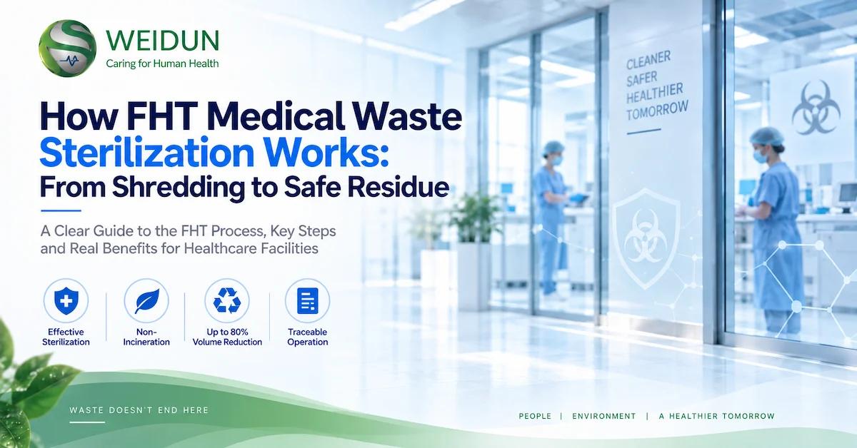 How FHT Medical Waste Sterilization Works: From Shredding to Safe Residue